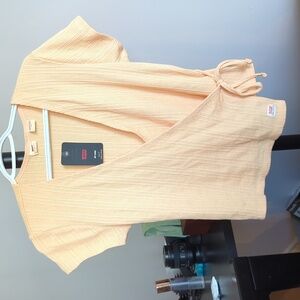 Levi's Dry Goods Pointelle Wrap Top